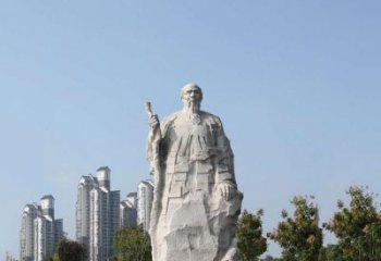 聊城具有历史意义的画家齐白石汉白玉雕像