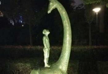 聊城壮观绝伦的长颈鹿雕塑