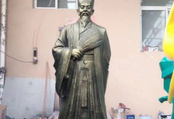 聊城中领雕塑经典传承，诸葛亮铜雕！
