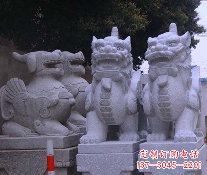 聊城古典独角兽石雕