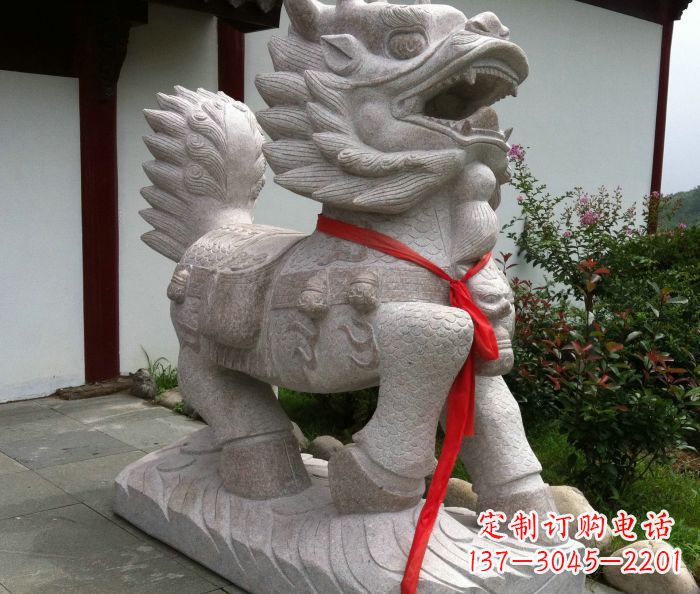 聊城古典神麒麟石雕,令人叹为观止的精美艺术