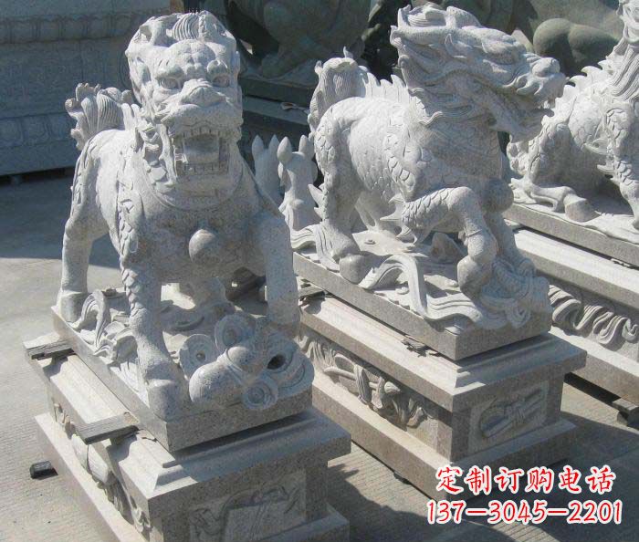 聊城古代神兽麒麟石雕