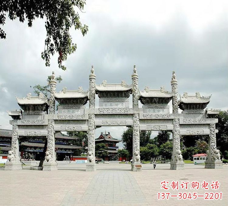 聊城古代石牌坊雕塑
