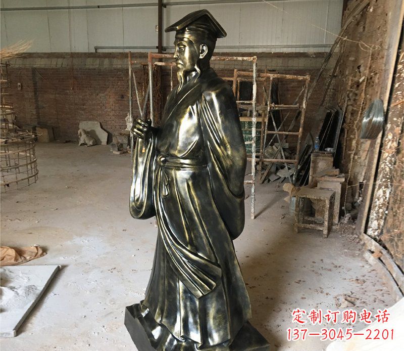 聊城千古经典——代表古代艺术审美的王羲之雕塑