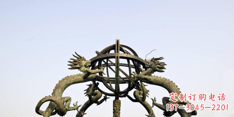 聊城传承中国古代文化,浑天仪铜雕——让精致的往事重现
