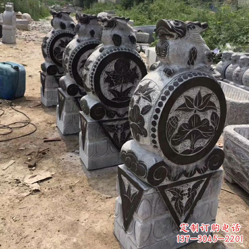 聊城定制古典门墩雕塑,展现古典文化精髓
