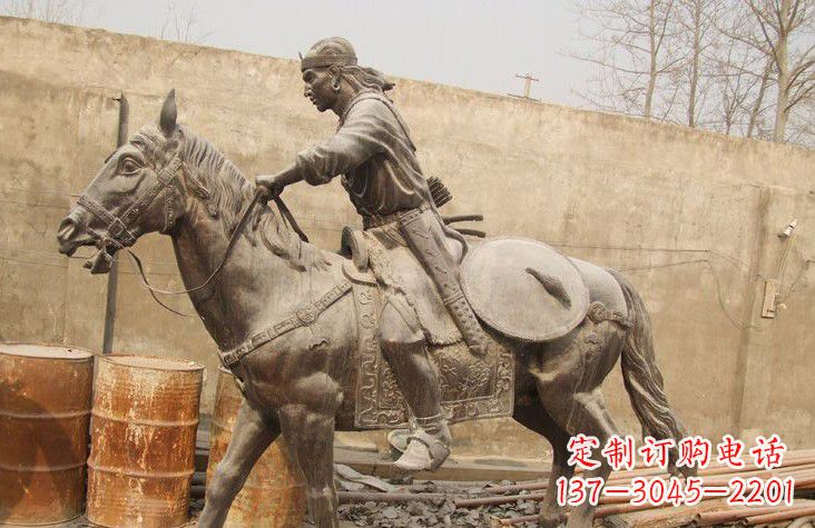 聊城古代战马铜雕塑,为您定制灵动雄壮的艺术品
