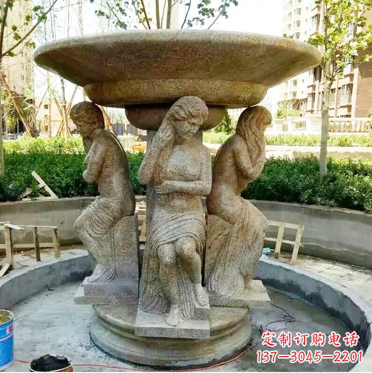 聊城古典石雕喷泉精美雕塑