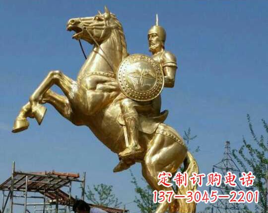聊城古罗马战士骑马铜雕——让你呈现最传统的骑士风采