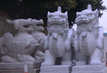 聊城古典独角兽石雕