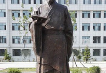 聊城传承古代珍贵文化—祖冲之铜雕塑