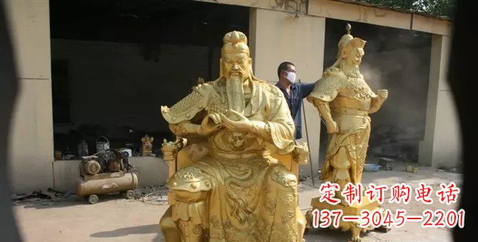 聊城关帝武财神铜雕