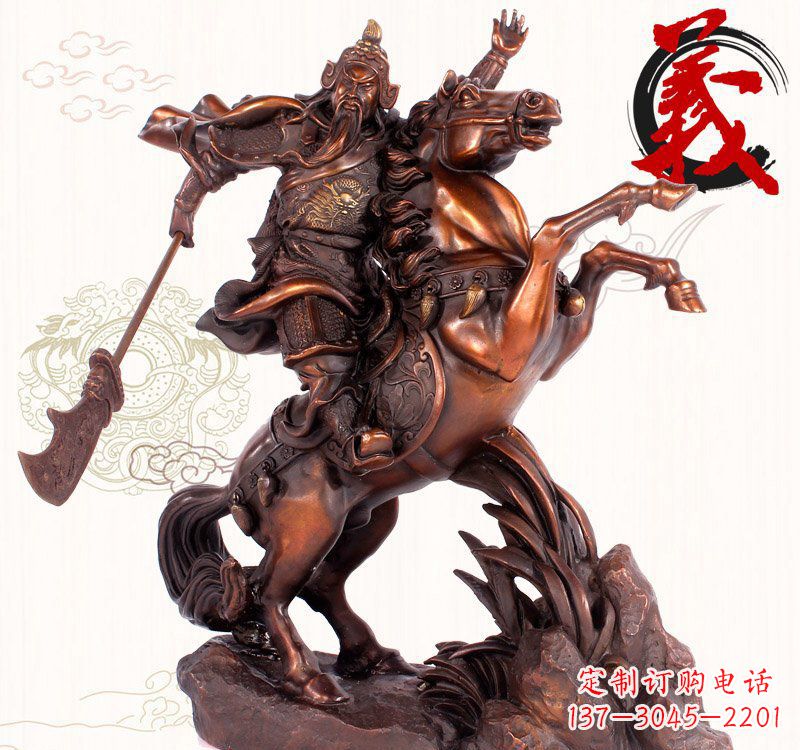 聊城中领雕塑:脱胎于古代传奇的关公铜雕