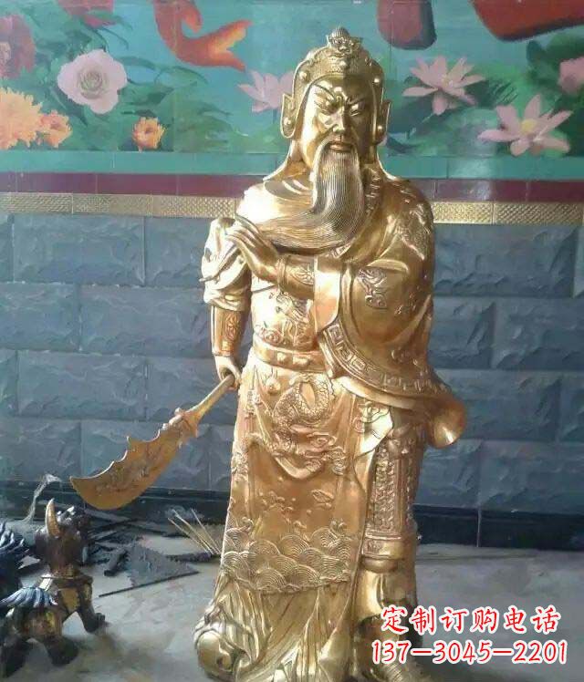 聊城精美铜雕关公雕塑