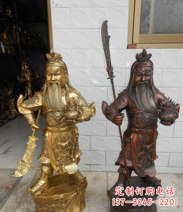 聊城拥有历史韵味的关公武财神铜雕