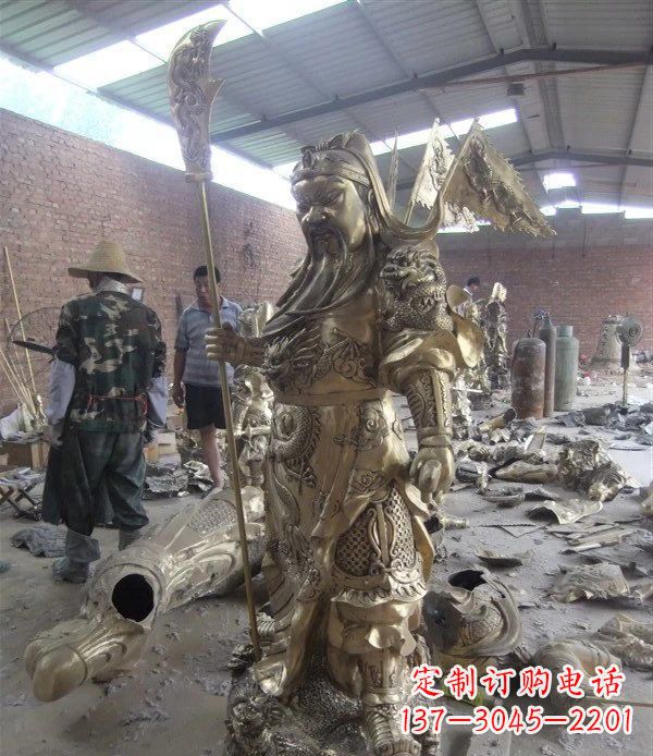 聊城关公铜雕:传承中国传统文化