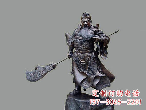 聊城关羽关二爷铜雕