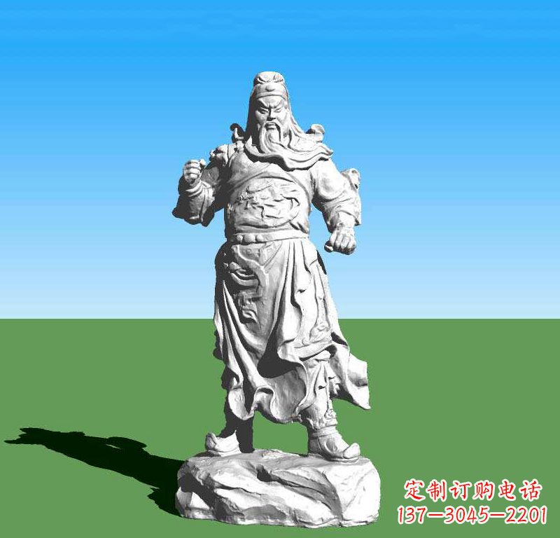 聊城关云长关羽雕塑,让关羽永驻古代