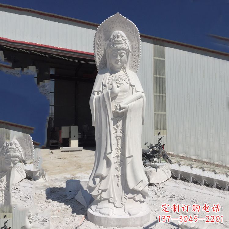 聊城观音菩萨大理石雕塑