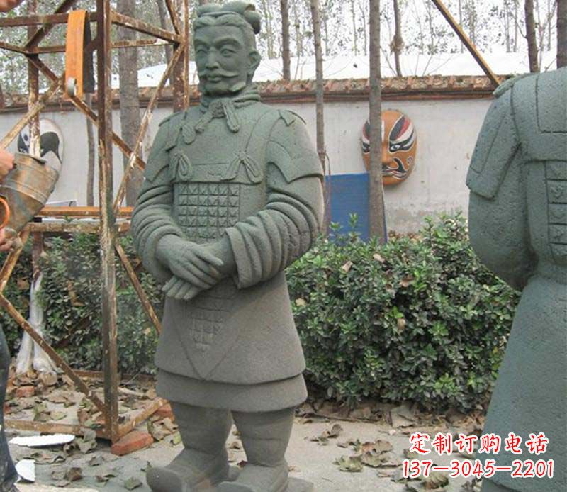 聊城广场兵马俑石雕
