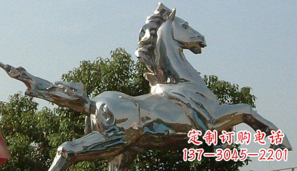 聊城精美不锈钢奔马雕塑