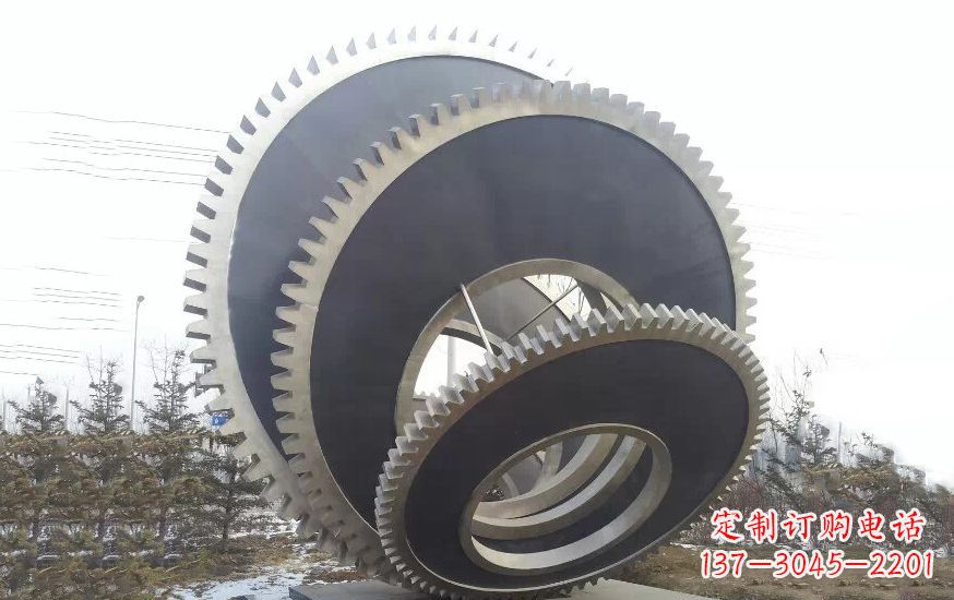 聊城大型不锈钢齿轮雕塑
