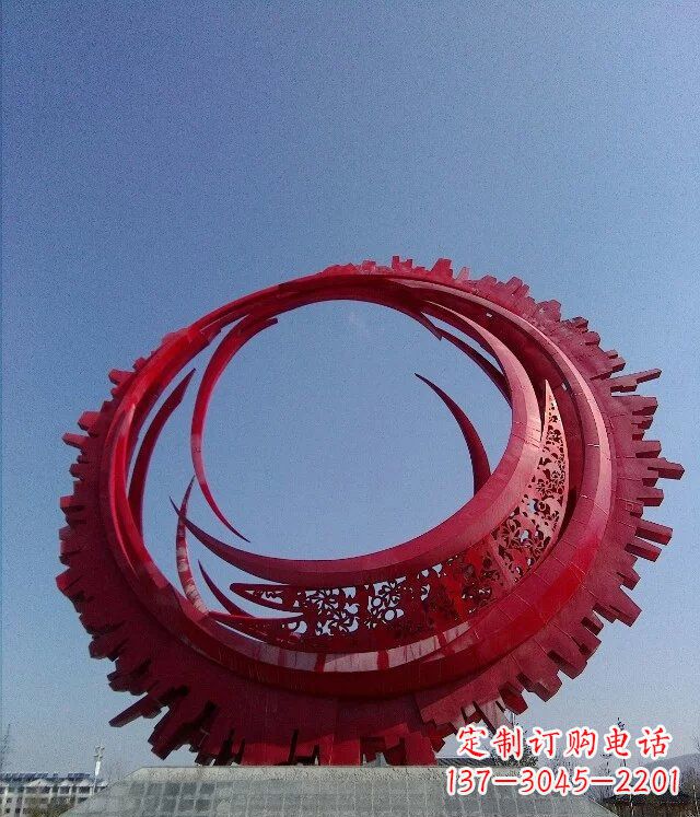 聊城精致而又引人注目的不锈钢齿轮雕塑