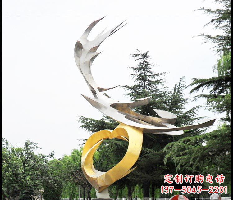 聊城典雅凤凰抽象雕塑