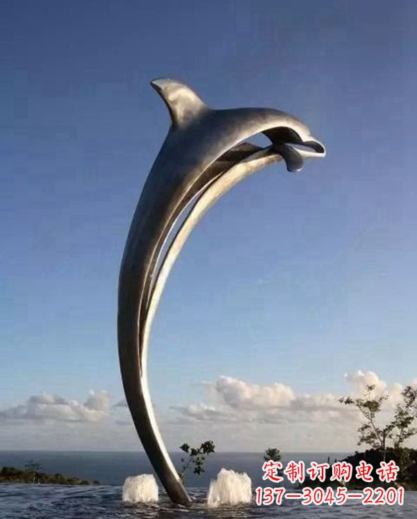 聊城精致雕刻,细腻传递—中领雕塑海豚雕塑