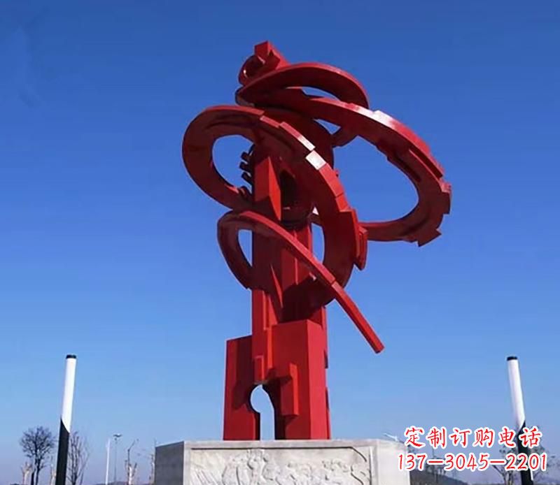 聊城飘带不锈钢抽象雕塑