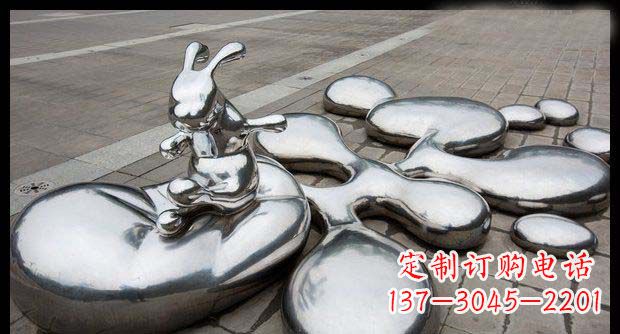 聊城卓越不锈钢兔子雕塑
