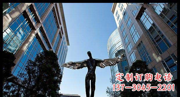 聊城精美不锈钢抽象天使雕塑