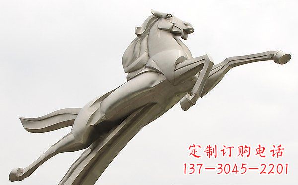 聊城精美不锈钢一马当先雕塑