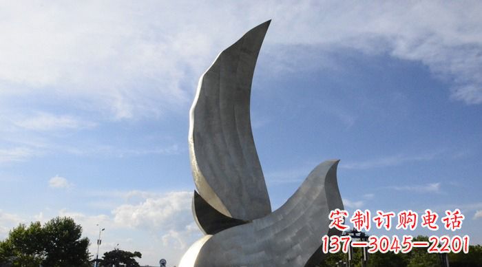 聊城领雕塑带来的和平鸽雕塑