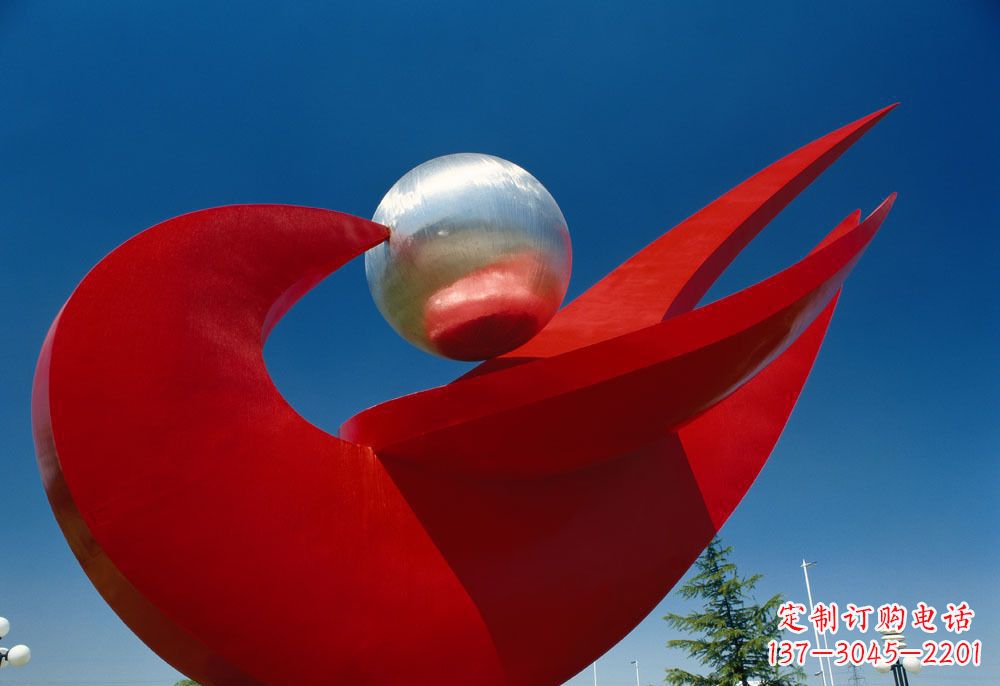 聊城优雅而高雅的和平鸽雕塑