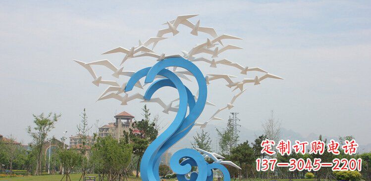 聊城精美的不锈钢鸽子雕塑