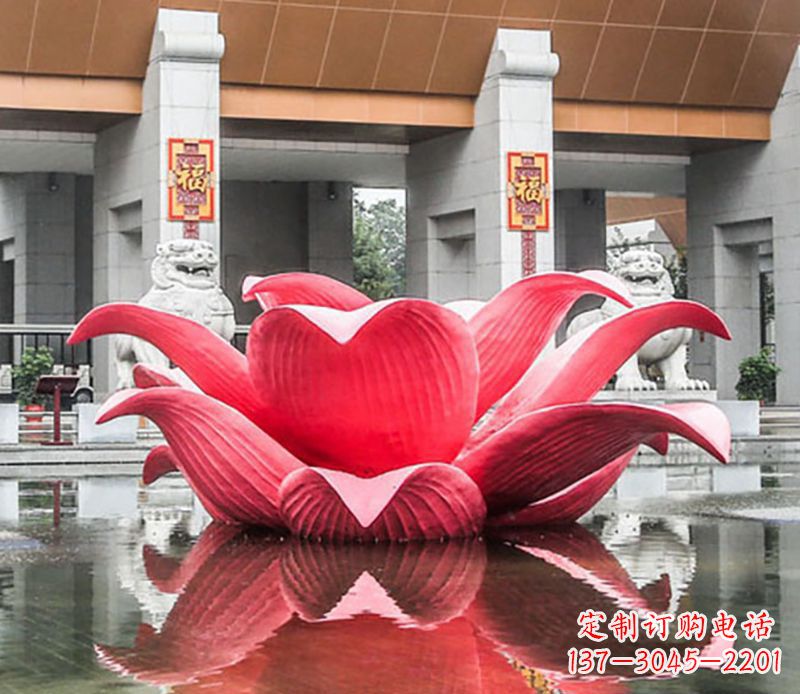 聊城完美满足你的不锈钢荷花雕塑