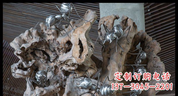 聊城展现自然的优雅——不锈钢蚂蚁上树景观雕塑