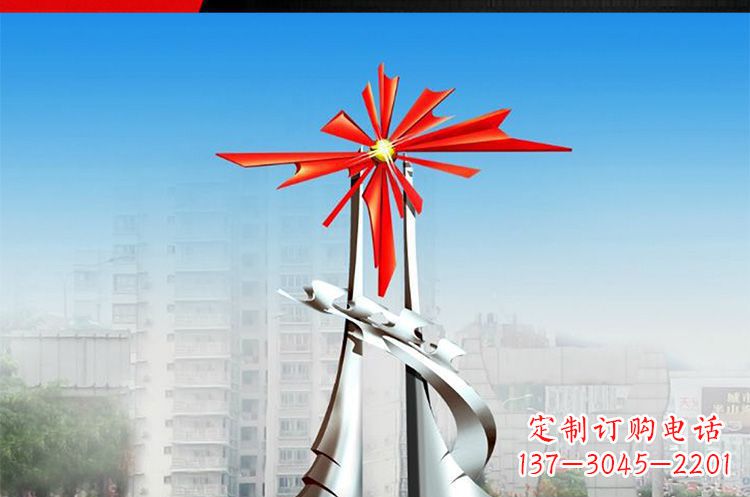 聊城令人叹为观止的牡丹景观雕塑