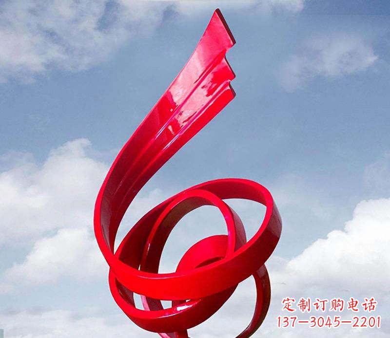 聊城中领雕塑为您定制翅膀抽象雕塑