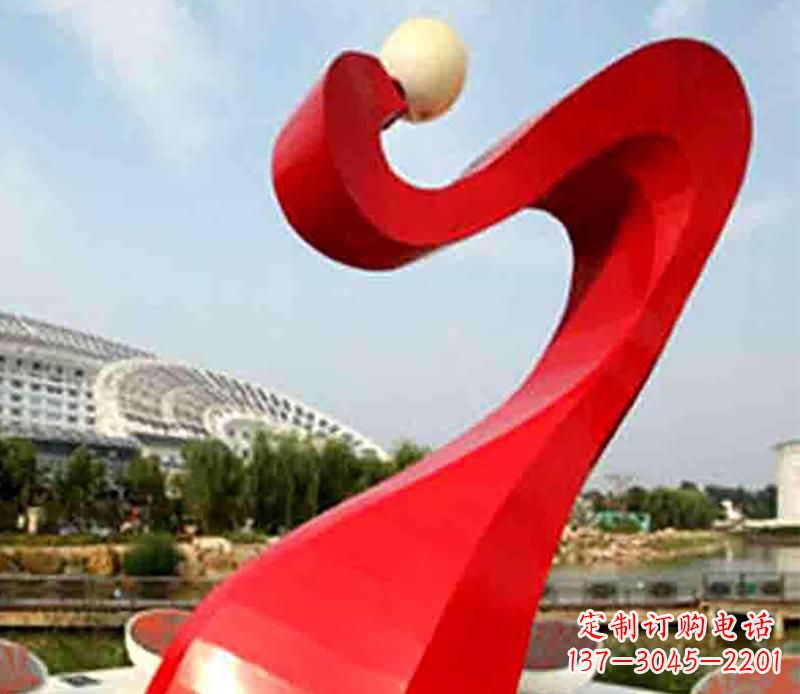 聊城不锈钢飘带景观雕塑,重新定义型格空间