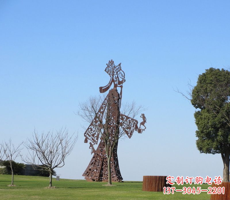 聊城全新不锈钢艺术皮影戏雕塑