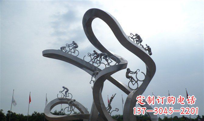 聊城让你个性十足的自行车雕塑