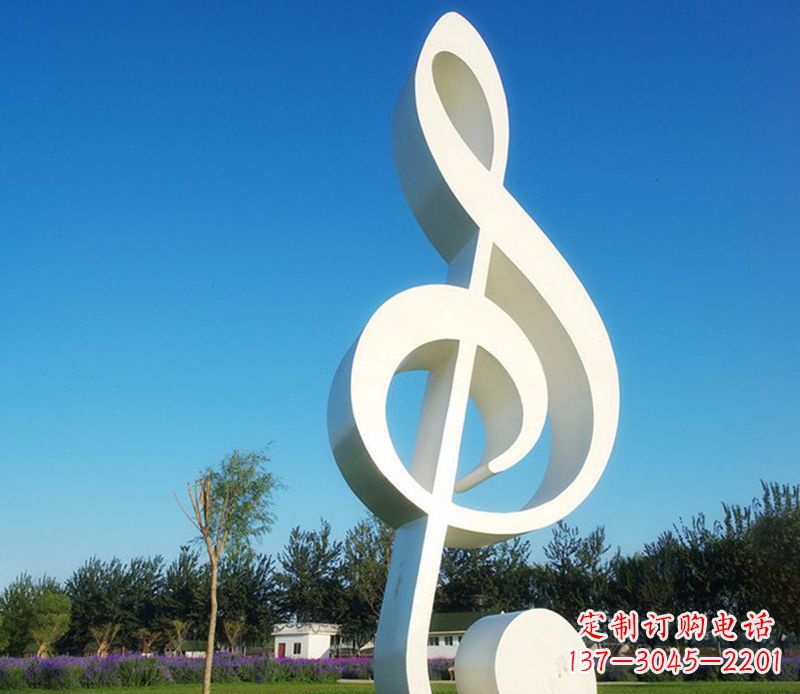 聊城不锈钢音符雕塑,把音乐之美立起来