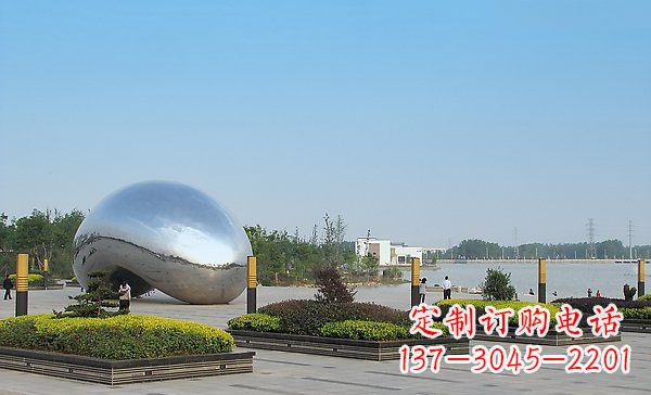 聊城华丽而唯美的不锈钢水滴雕塑