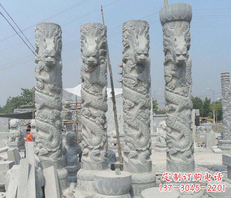 聊城中领雕塑龙柱雕塑，历久弥新