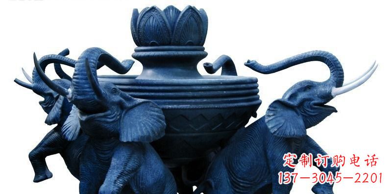 聊城中领雕塑:艺术大象铜雕