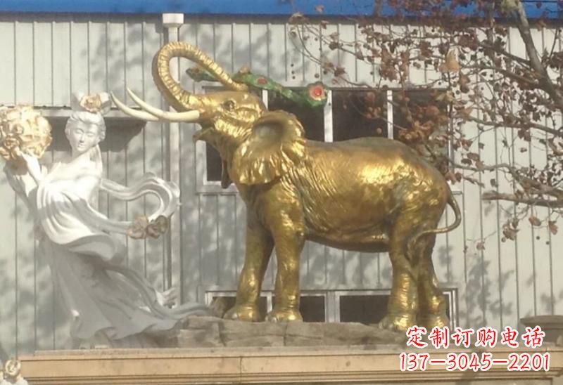 聊城广场大象雕塑