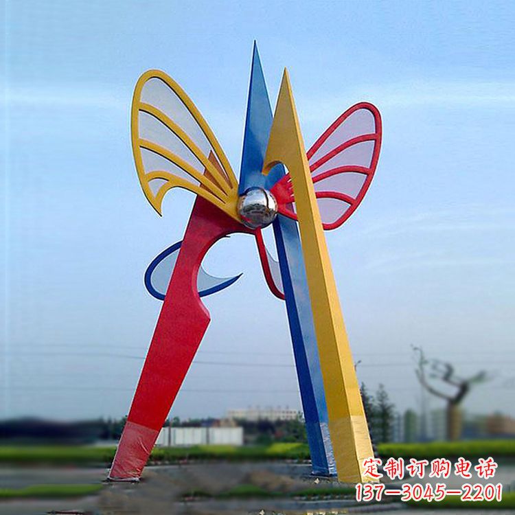聊城中领雕塑带您欣赏大型抽象蝴蝶雕塑