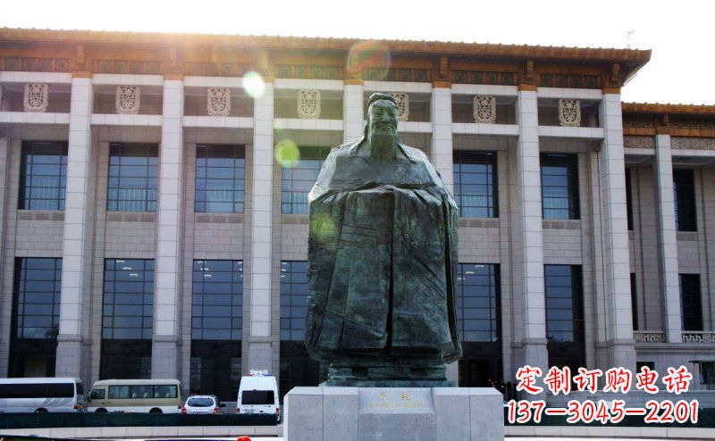 聊城传承中国传统文化的孔子雕塑